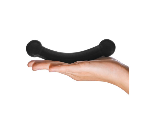 Стеклянный двусторонний стимулятор простаты, 14 см.