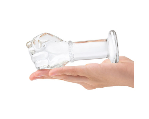 Стеклянный плаг в форме сжатой в кулак руки 5’’ Glass Fist Butt Plug - 13 см.