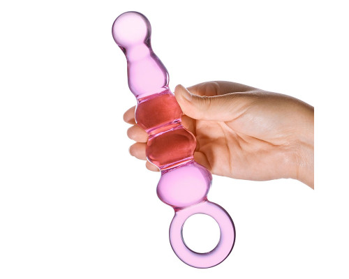 Анальный розовый жезл Quintessence Anal Slider - 18 см.