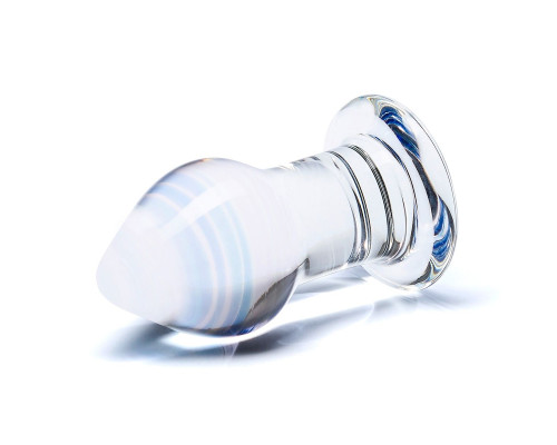 Классическая анальная пробка Amethyst Rain Small - 8 см.