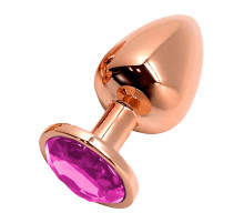 Анальная втулка Wooomy Tralalo Size S c розовым кристаллом