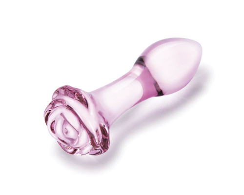 Набор из 3 стеклянных анальных пробок Rosebud Butt Plug Set