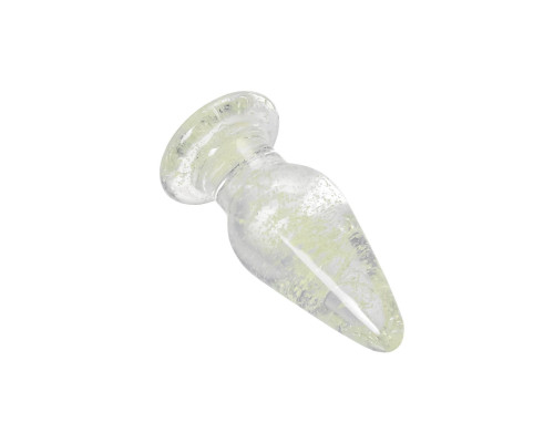 Прозрачная, светящаяся в темноте анальная втулка - 9,8 см.