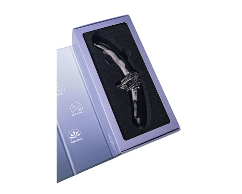 Прозрачный двусторонний стеклянный фаллоимитатор Satisfyer Double Crystal - 19,5 см.