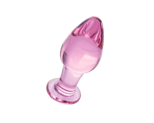 Стеклянный стимулятор-пробка - 10 см.