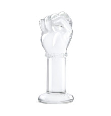 Стеклянный плаг в форме сжатой в кулак руки 5’’ Glass Fist Butt Plug - 13 см.