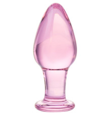 Стеклянный стимулятор-пробка - 10 см.