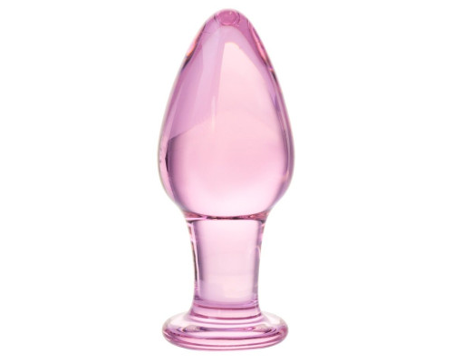 Стеклянный стимулятор-пробка - 10 см.