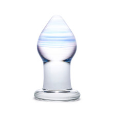 Классическая анальная пробка Amethyst Rain Small - 8 см.