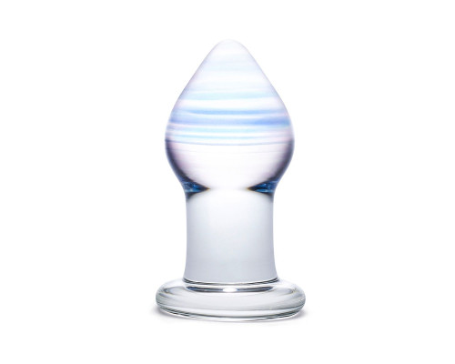 Классическая анальная пробка Amethyst Rain Small - 8 см.