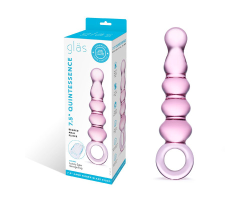 Анальный розовый жезл Quintessence Anal Slider - 18 см.