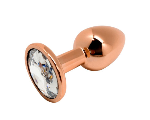 Анальная втулка Wooomy Tralalo Size S с прозрачным кристаллом