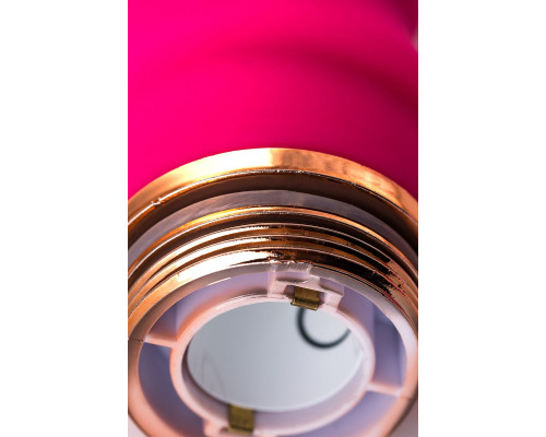 Розовый вибратор с шаровидной головкой - 20 см.