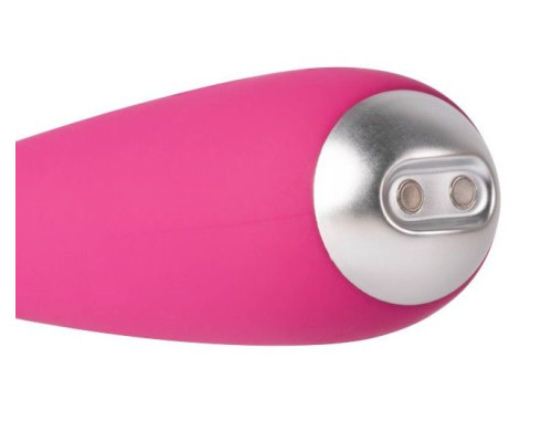 Ярко-розовый G-стимулятор IRIS Clitoral   G-spot Vibrator - 18 см.