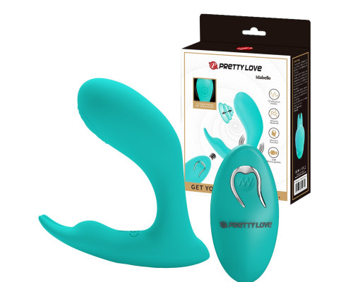 Бирюзовый стимулятор G-точки Idabelle - 10,1 см.