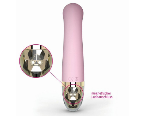 Розовый стимулятор для G-точки Right on Ron - 17 см.