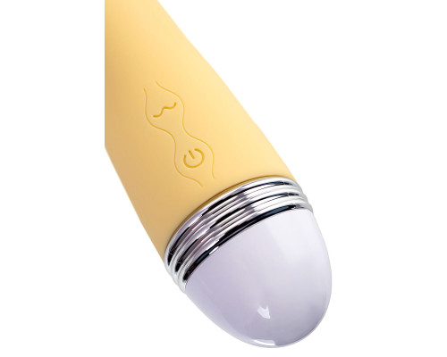 Желтый вибратор Calla - 22 см.