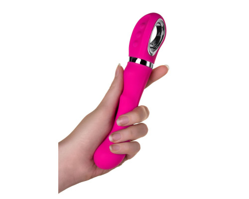 Розовый вибратор JOS PILO с WOW-режимом - 20 см.