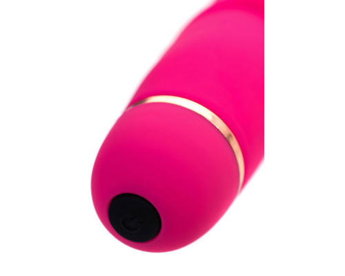 Розовый ребристый вибратор Capy - 17,4 см.