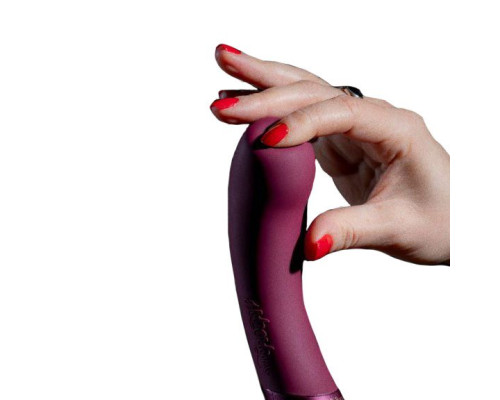 Фиолетовый вибратор Kurve с двумя моторами - 19,4 см.