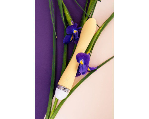 Желтый вибратор Calla - 22 см.