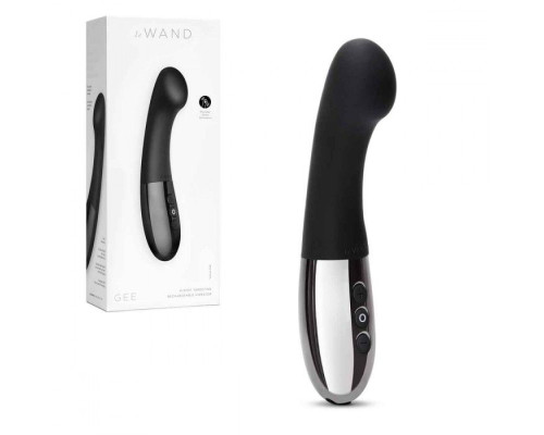 Черный стимулятор для точки G Le Wand GEE - 16,6 см.