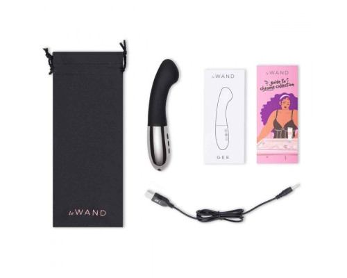 Черный стимулятор для точки G Le Wand GEE - 16,6 см.