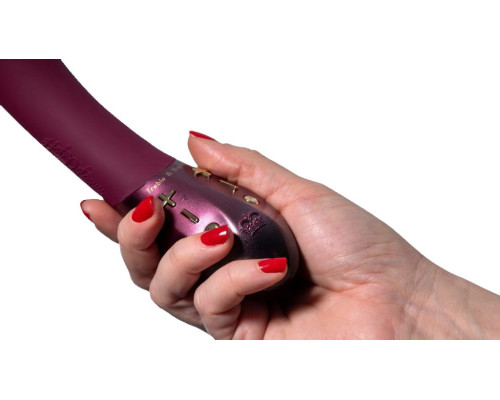 Фиолетовый вибратор Kurve с двумя моторами - 19,4 см.