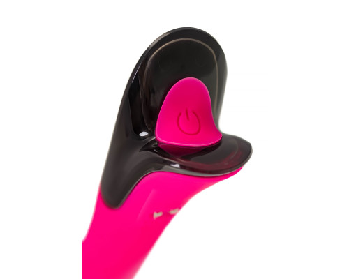 Ярко-розовый вибратор Mecawn - 20,5 см.