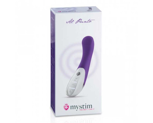 Фиолетовый вибратор Mystim Al Punto - 25 см.