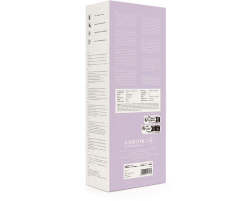 Сиреневый вибростимулятор Cici 2 с функцией нагрева - 17,8 см.