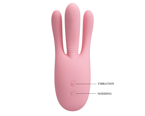 Розовый вибратор с фингерингом Diego