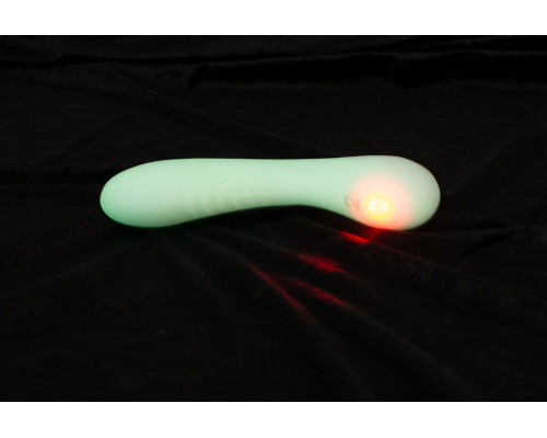 Люминесцентный вибратор для точки G Glow in the dark G-Spot - 17,9 см.