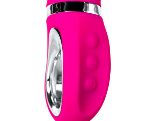 Розовый вибратор JOS PILO с WOW-режимом - 20 см.