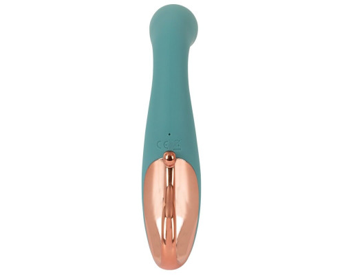 Бирюзовый вибратор для точки G The Magician G-Spot Vibrator - 19 см.