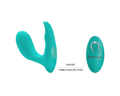 Бирюзовый стимулятор G-точки Idabelle - 10,1 см.