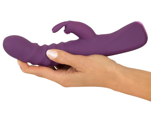 Фиолетовый вибратор-кролик 2 Function Rabbit Vibrator - 23,7 см.