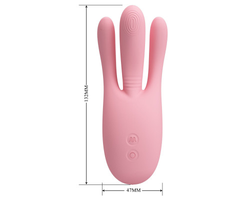 Розовый вибратор с фингерингом Diego