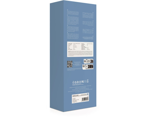 Голубой изогнутый вибромассажер Ava Neo с функцией пенетрации - 19,6 см.