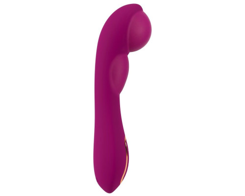 Лиловый вибратор с функцией расширения Inflatable Vibrator - 21,1 см.