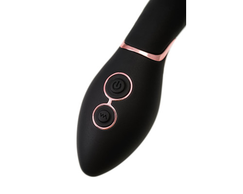 Черный силиконовый вибратор Torrent - 20,5 см.