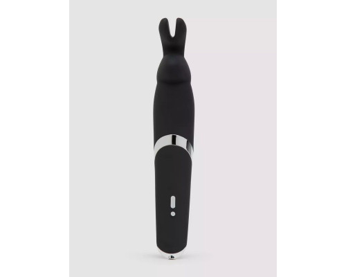 Черный вибратор Rabbit Rechargeable Wand Vibrator - 26,7 см.