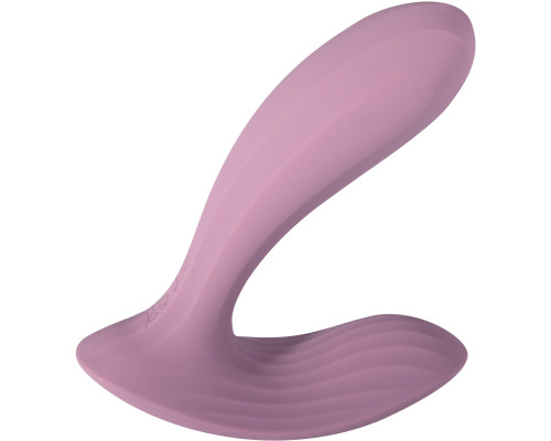 Розовый интерактивный вибромассажер Erica