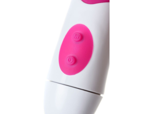 Ярко-розовый вибратор Ida со скошенной головкой для G-стимуляции - 19 см.