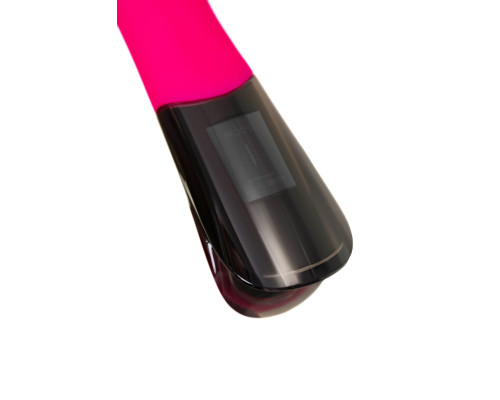 Ярко-розовый вибратор Mecawn - 20,5 см.