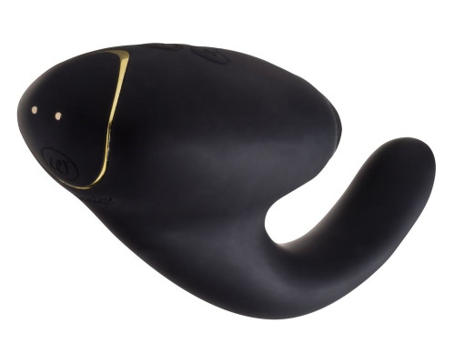 Чёрный стимулятор 2-в-1 для женщин Womanizer InsideOut