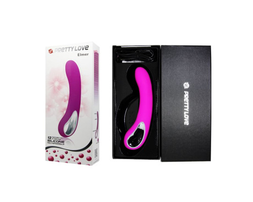 Гладкий лиловый вибратор Alston - 20 см.