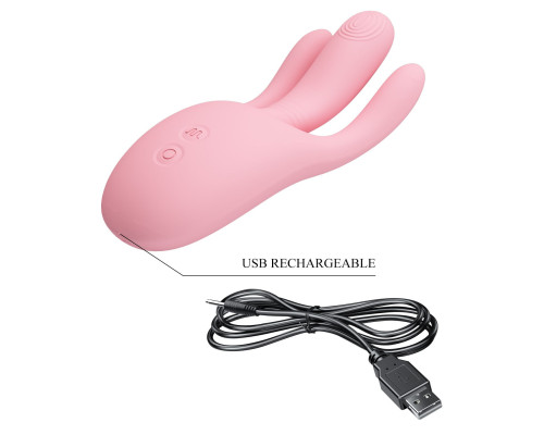 Розовый вибратор с фингерингом Diego