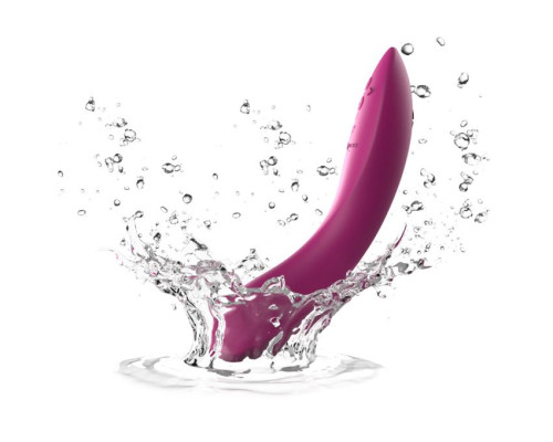 Розовый изогнутый вибромассажер We-Vibe Rave 2 - 21,7 см.