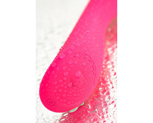 Розовый нереалистичный вибратор JOS Twig - 20,5 см.